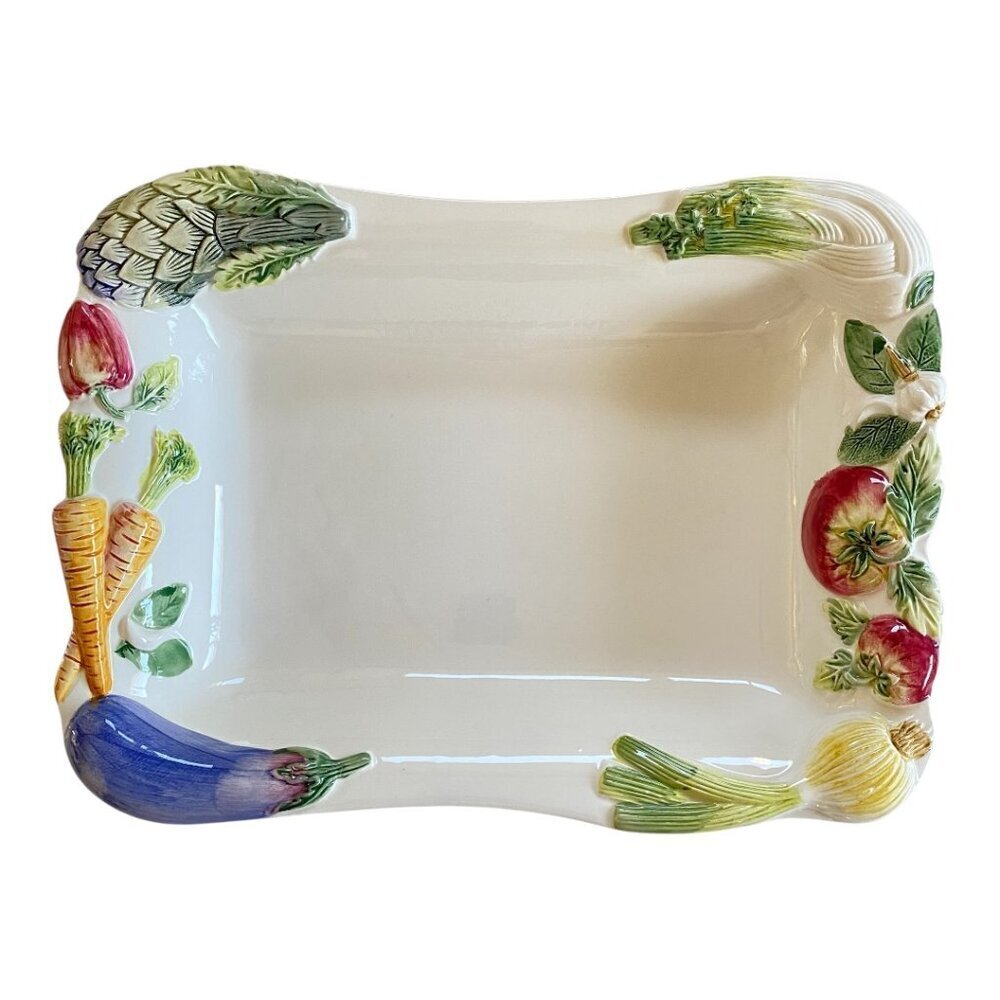 Capodimonte Bassano Rectangle Hand Painted Serving Dish​​​